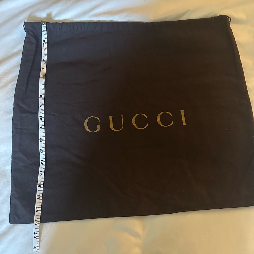 Gucci Brown Drawstring Dust Bag 22” x 19” Inches